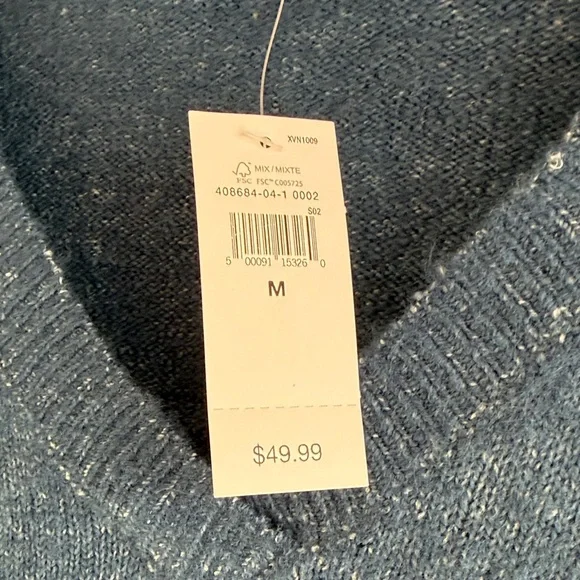 GAP Women's V-Neck Sweater in Deep Blue - Picture 3 of 6